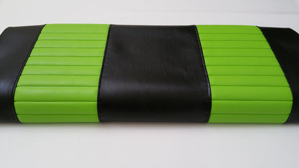 Black with Lime Pleats