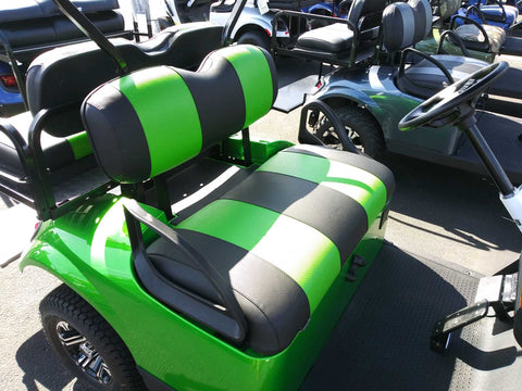 Carbon Black with Lime Wave Seamed