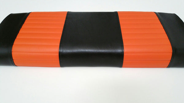 Black with Orange Pleats