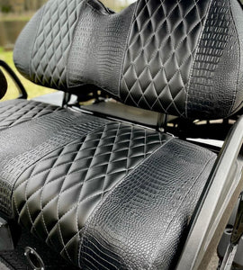 Black  Alligator Black  Diamond Stitched