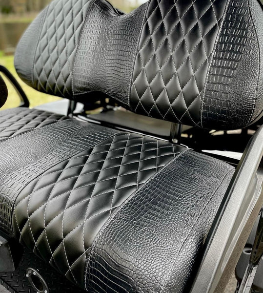 Black  Alligator Black  Diamond Stitched