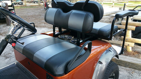 Carbon Fiber Black with Carbon Charcoal Seamed