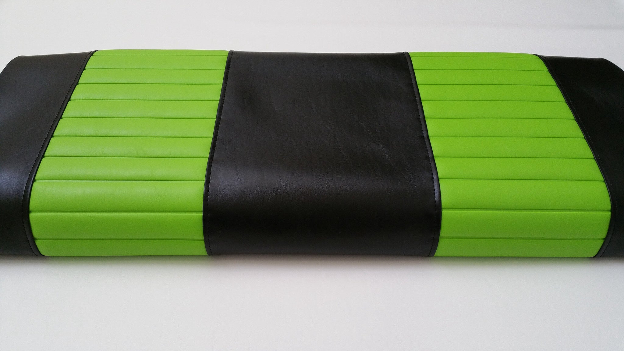 Black with Lime Green Pleats