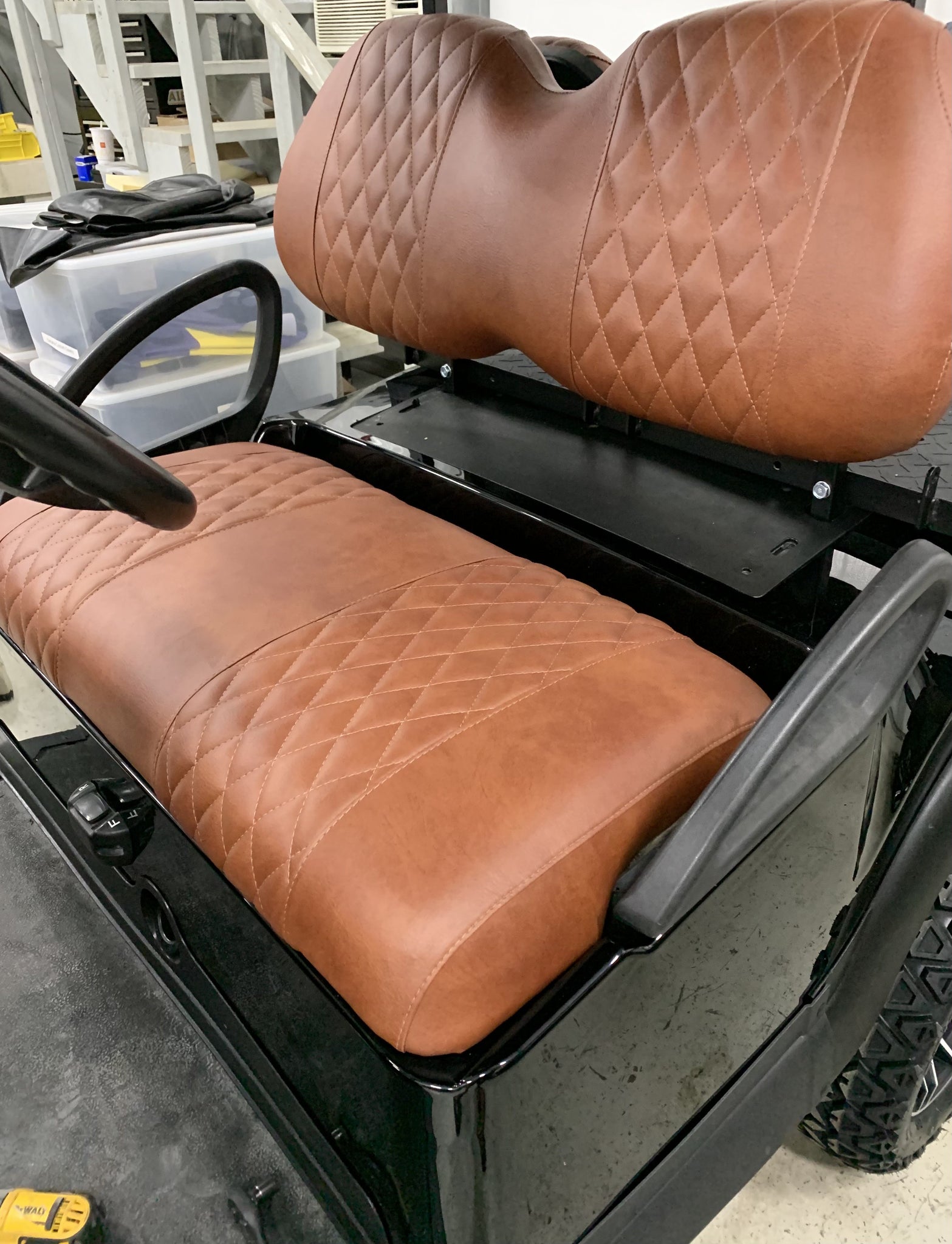 CLUB CAR Precedent | Golf Cart Seat Covers Saddle Diamond Stitched 2004-Present